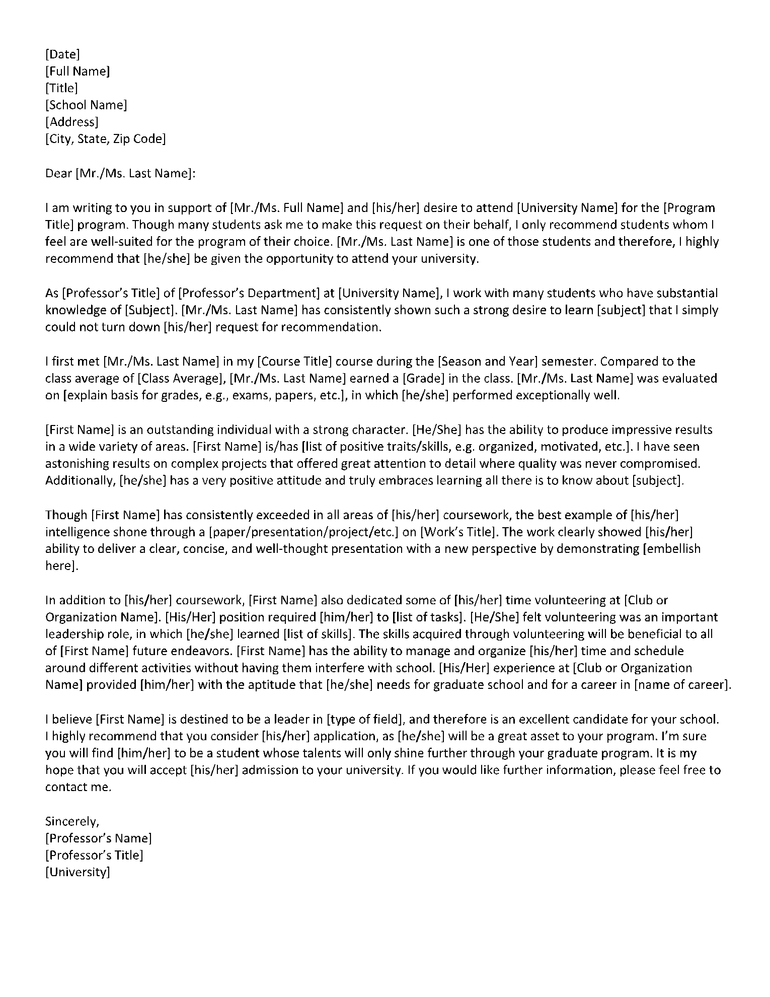Crafting a Powerful Graduate School Recommendation Letter PDF Guide